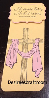 Cross Bookmark - Pink