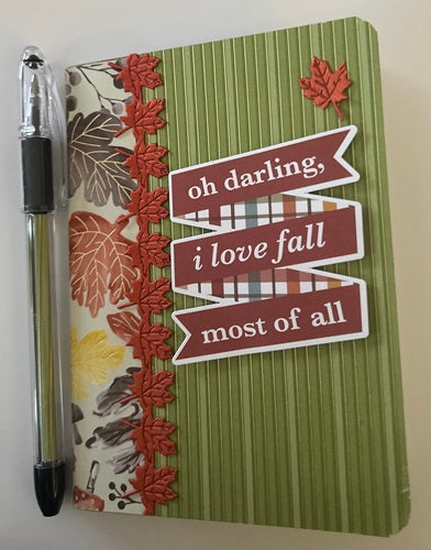 Decorated Craft Lined Book - Love Fall Most of All