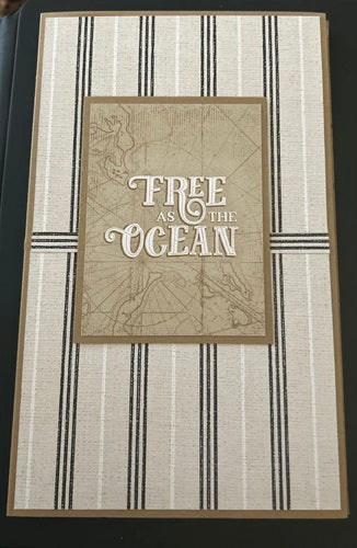 Decorated 5 x 7 Refillable Notepad - Free As The Ocean