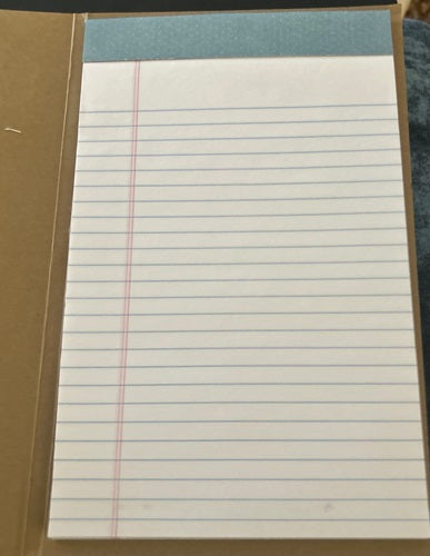 Decorated 5 x 7 Refillable Notepad - Free As The Ocean