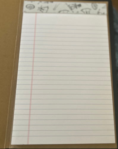 Decorated 5 x 7 Refillable Notepad - Lighthouse