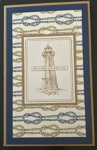 Decorated 5 x 7 Refillable Notepad - Lighthouse