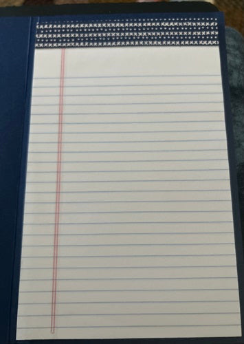 Decorated 5 x 7 Refillable Notepad - You, Me, and the Sea
