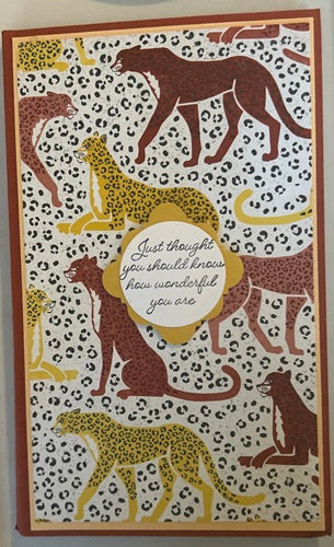 Decorated 5 x 7 Refillable Notepad - Wild Animals