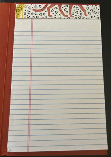 Decorated 5 x 7 Refillable Notepad - Wild Animals