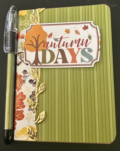 Decorated Craft Lined Book-Autumn Days