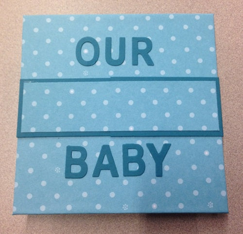 Our Baby Scrapbook Blue