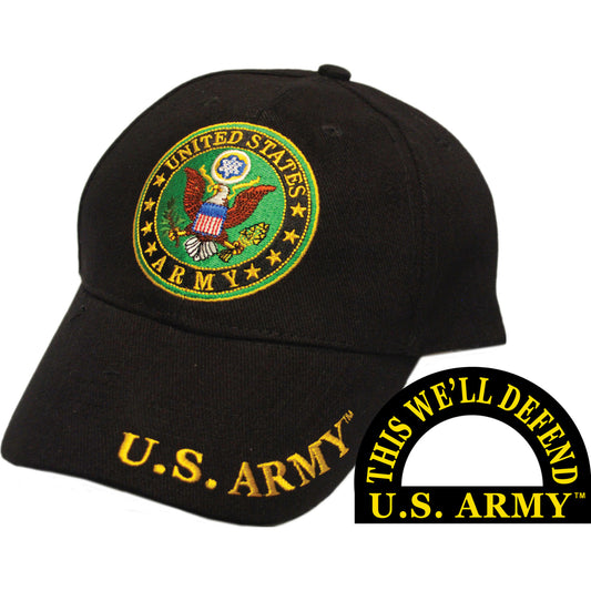 U.S. Army Embroidered Baseball Cap - Official Seal
