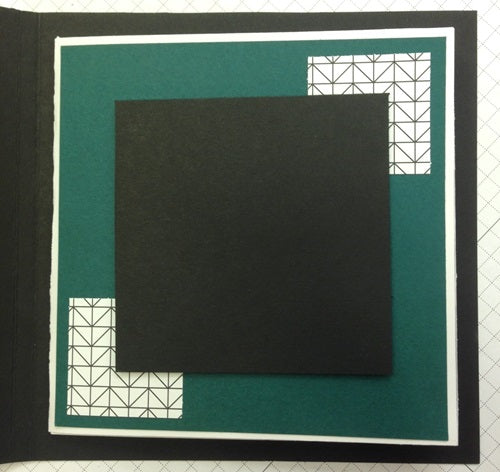Green Trimmed For You Fold Out Scrapbook