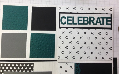 Green Trimmed For You Fold Out Scrapbook
