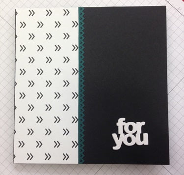 Green Trimmed For You Fold Out Scrapbook