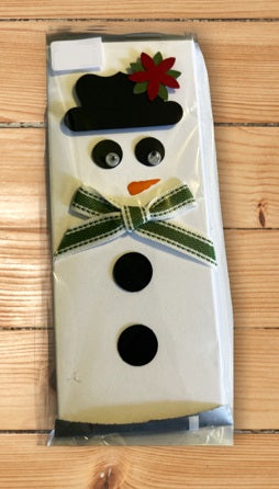 Hershey Bar Wraps Snowman