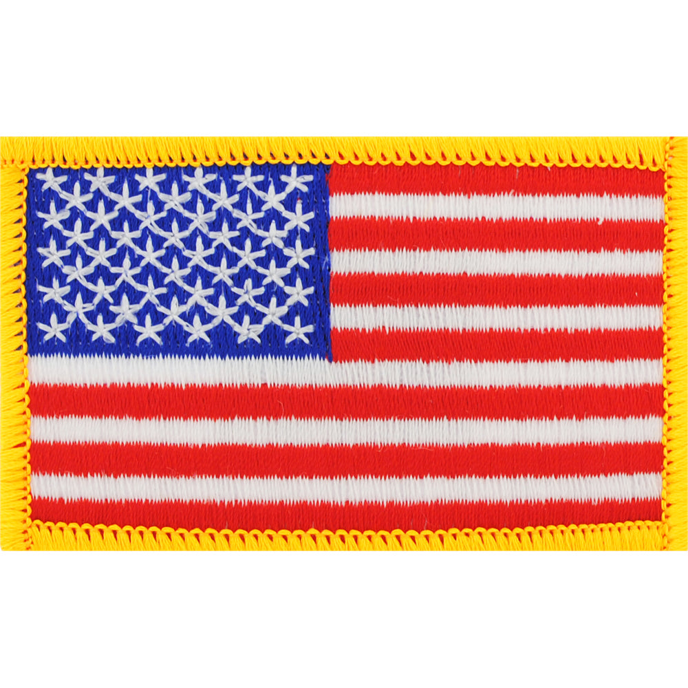 P-FLAG,USA,RECT.,GOLD
