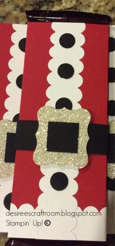 Hershey Bar Wraps Santa